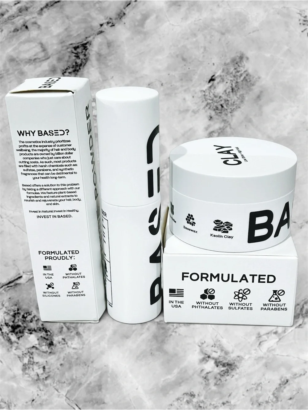 BASED Bodyworks Matte Texture Duo Hair Clay + Powder Volumizing Matte Set NIB